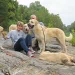 leslie,john, and 4 dogs